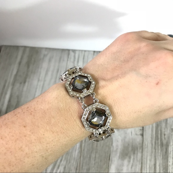 White House Black Market Rhinestone Bracelet - Picture 3 of 6